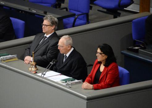 Schäuble, Wolfgang; Yüksel, Gülistan; Seitz, Thomas Reichstagsgebäude, Plenarsaal