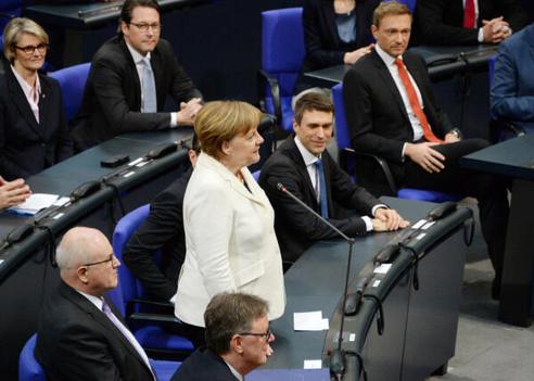 Merkel, Angela Reichstagsgebäude, Plenarsaal