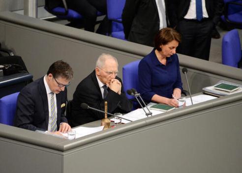 Schäuble, Wolfgang; Westig, Nicole; Koeppen, Jens Reichstagsgebäude, Plenarsaal