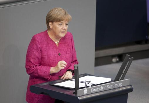 Merkel, Angela Reichstagsgebäude, Plenarsaal