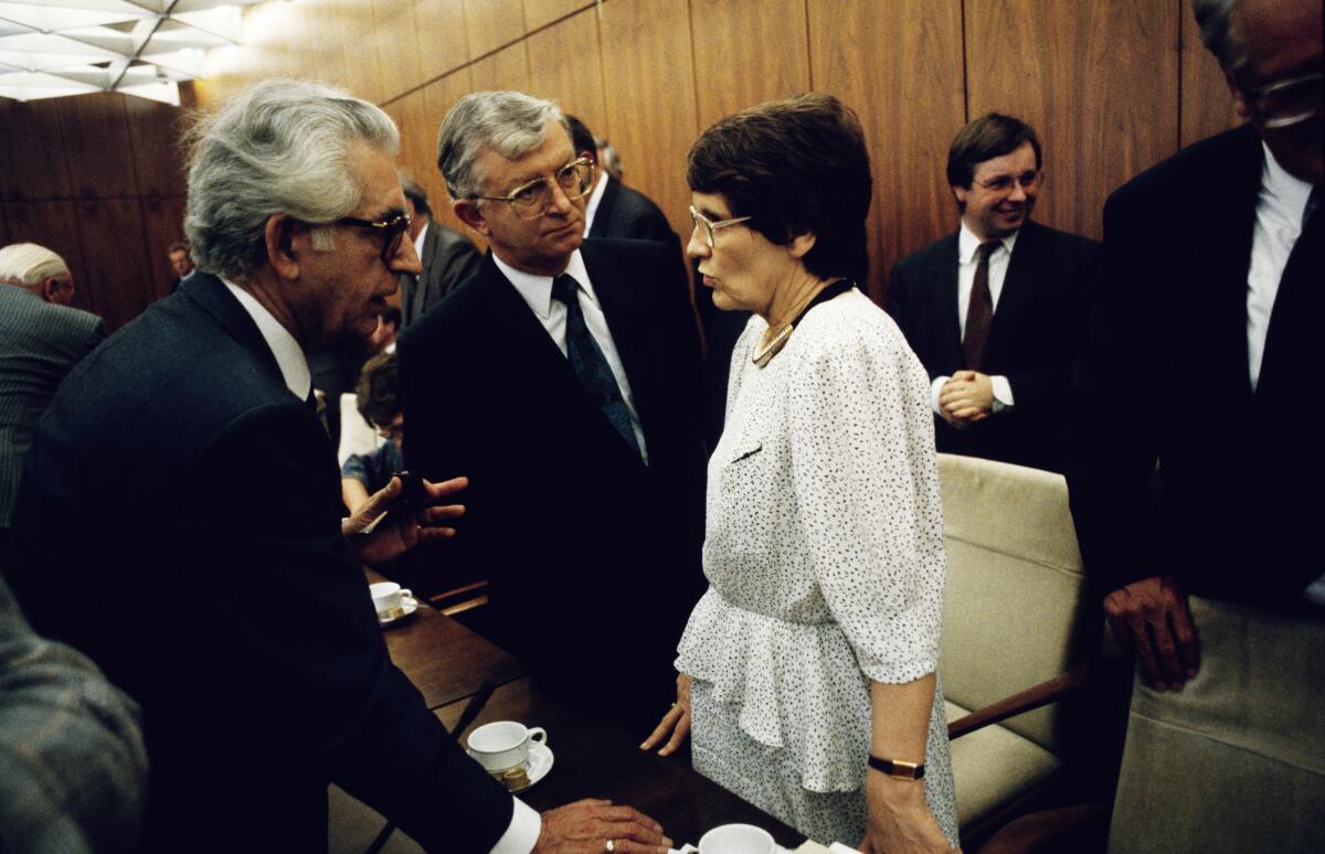 Deutscher Bundestag Bilddatenbank Seiters, Rudolf; Süssmuth, Rita