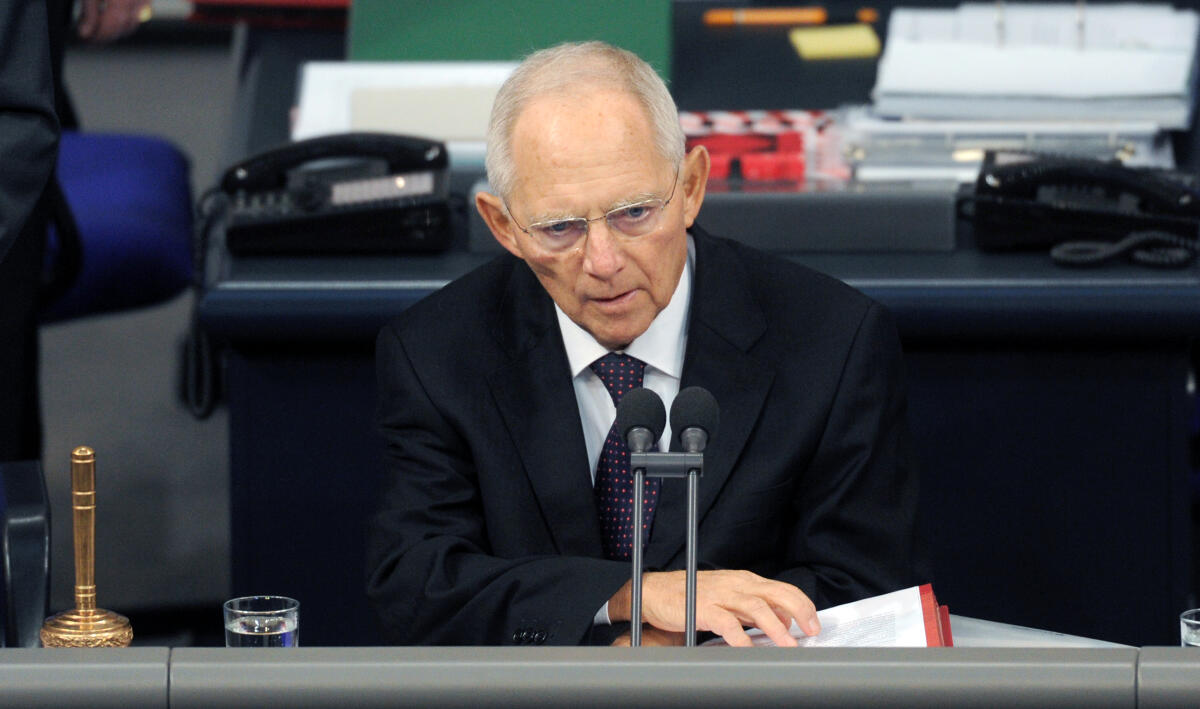 Schäuble, Wolfgang Bundestagspräsident Dr. Wolfgang Schäuble, Vorsitz im Plenum des Deustchen Bundestages
