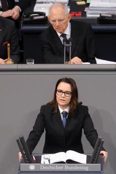 Müntefering, Michelle; Schäuble, Wolfgang Reichstagsgebäude, Plenarsaal