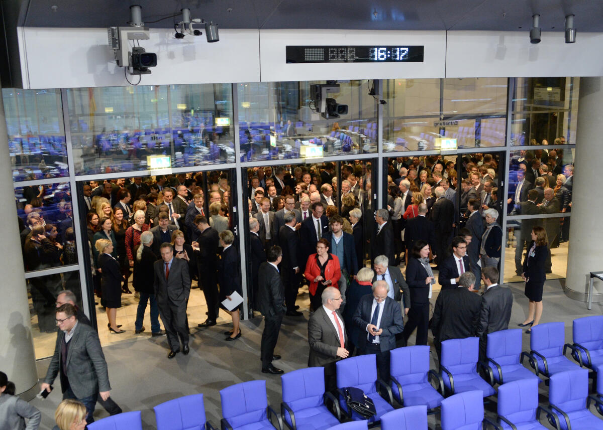  2. Sitzung Deutscher Bundestag. Hammelsprung.; Übersicht.