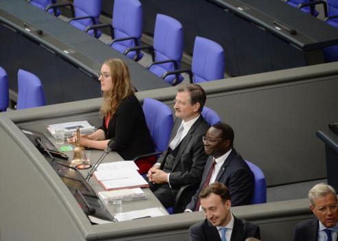 Solms, Hermann Otto; Diaby, Karamba; Dröge, Katharina Reichstagsgebäude, Plenarsaal