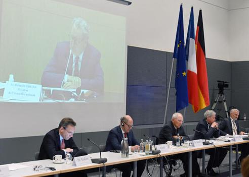 Schäuble, Wolfgang; Scholz, Olaf Reichstagsgebäude, Protokollsaal