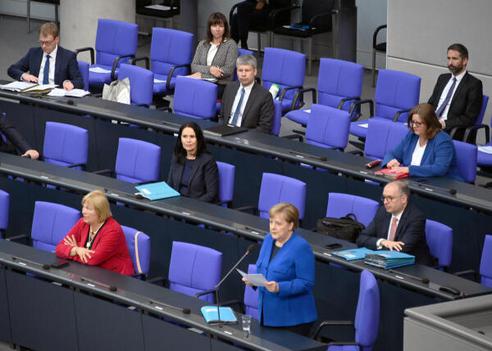 Bilger, Steffen; Merkel, Angela Reichstagsgebäude, Plenarsaal