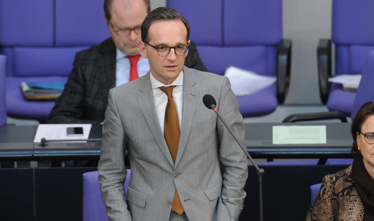 Maas, Heiko Bundesjustizminister Heiko Maas bei der Befragung der Bundesregierung am 16. März 2016.