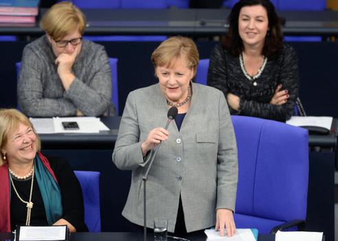 Merkel, Angela Reichstagsgebäude, Plenarsaal