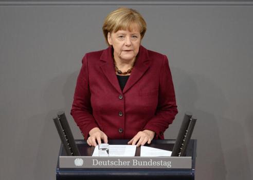 Merkel, Angela Reichstagsgebäude, Plenarsaal