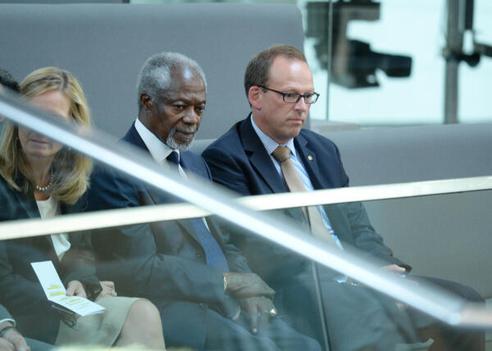 Annan, Kofi; Grees, Samir Reichstagsgebäude, Plenarsaal
