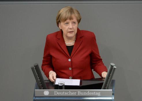 Merkel, Angela Reichstagsgebäude, Plenarsaal