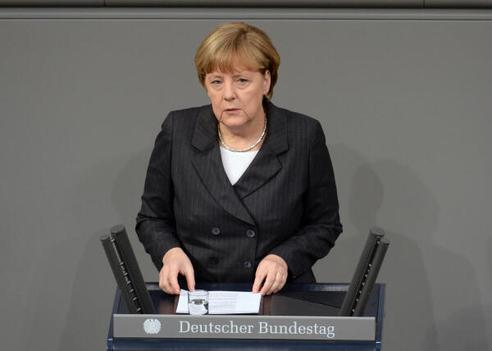 Merkel, Angela Reichstagsgebäude, Plenarsaal