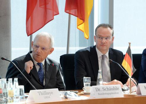 Schäuble, Wolfgang; Krichbaum, Gunther Paul-Löbe-Haus, Sitzungssaal