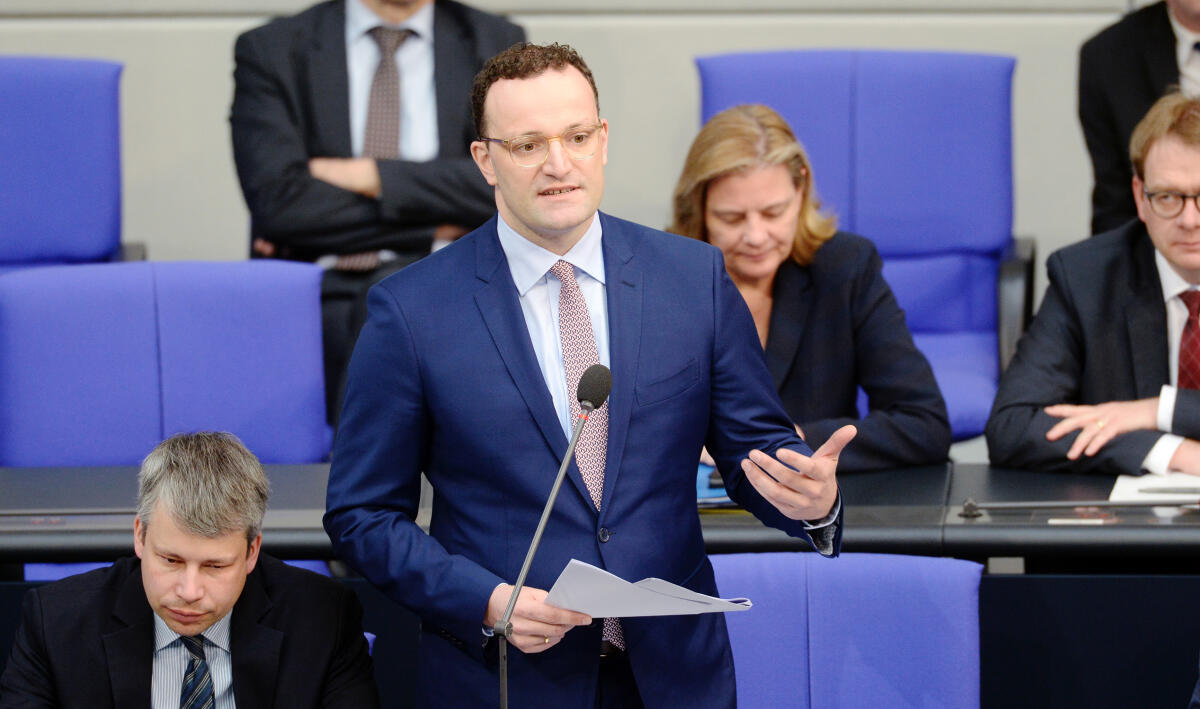 Spahn, Jens Bundesminister für Gesundheit Jens Spahn, CDU/CSU bei der Befragung der Bundesregierung, Berlin, 03.04.2019.