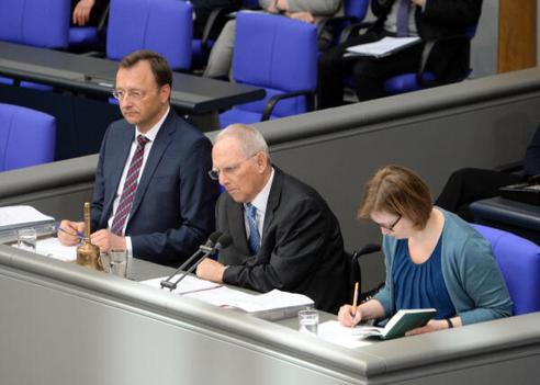 Schäuble, Wolfgang; Oster, Josef; Willkomm, Katharina Reichstagsgebäude, Plenarsaal