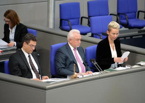 Breher, Silvia; Wiehle, Wolfgang; Kubicki, Wolfgang Reichstagsgebäude, Plenarsaal
