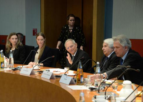 Schäuble, Wolfgang; Friedländer, Saul Reichstagsgebäude, Plenarsaal