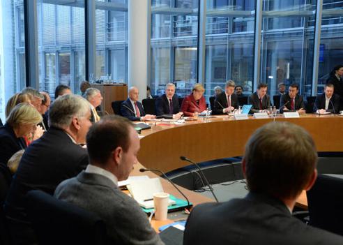 Röttgen, Norbert; Merkel, Angela Paul-Löbe-Haus, Sitzungssaal