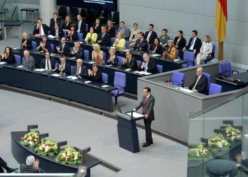 Lammert, Norbert; Kermani, Navid Reichstagsgebäude, Plenarsaal