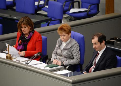 Kleinwächter, Norbert; Dilcher, Esther; Pau, Petra Reichstagsgebäude, Plenarsaal
