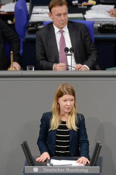 Achelwilm, Doris; Oppermann, Thomas Reichstagsgebäude, Plenarsaal