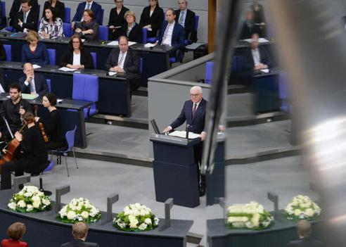 Steinmeier, Frank-Walter Reichstagsgebäude, Plenarsaal