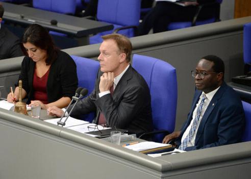Diaby, Karamba; Akbulut, Gökay; Oppermann, Thomas Reichstagsgebäude, Plenarsaal