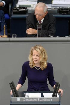 Teuteberg, Linda; Schäuble, Wolfgang Reichstagsgebäude, Plenarsaal