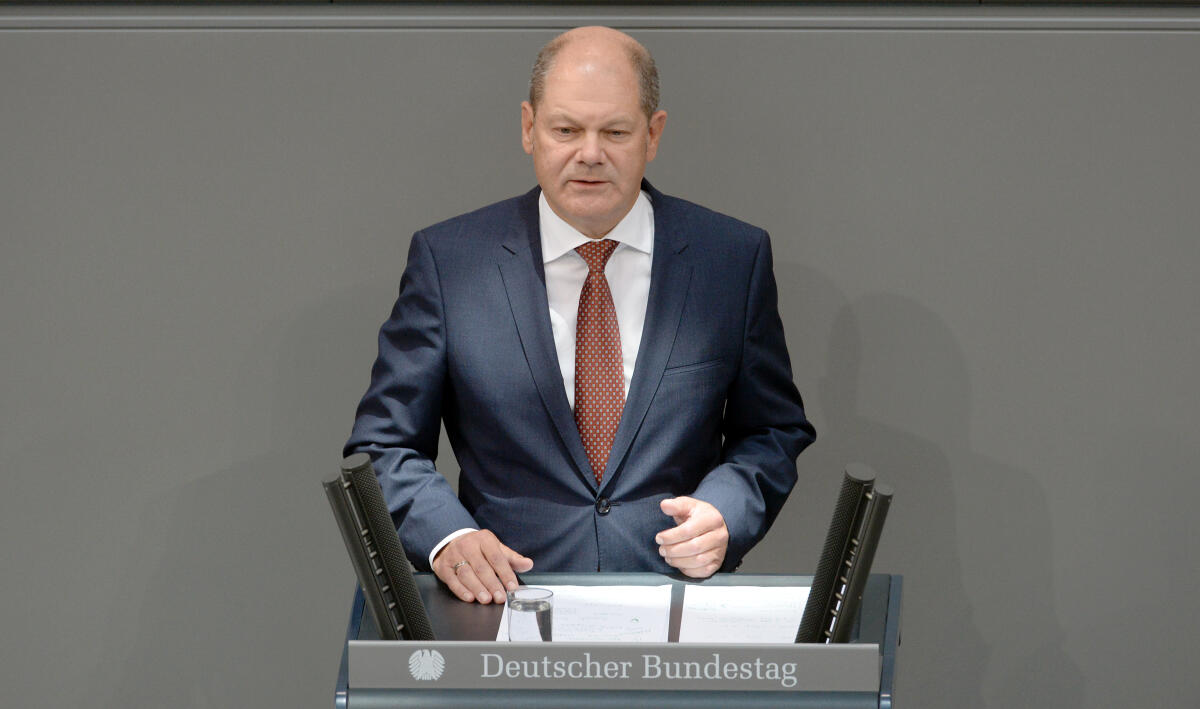 Scholz, Olaf Bundesfinanzminister Olaf Scholz, SPD, eröffnet die Haushaltswoche durch die Einbringung des Haushaltsgesetzes 2019.