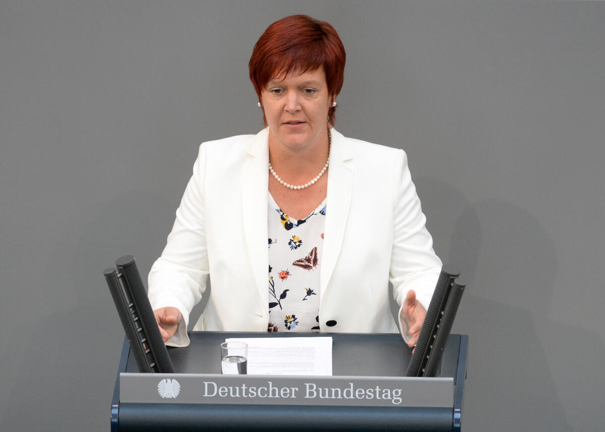 Susanne Ferschl, DIE LINKE, Bundestagsabgeordnete, Abgeordnete, Mitglied Deutscher Bundestag, MdB, Rede, 46. Sitzung, Top 1 EPL 11, Thema: Arbeit und Soziales.; Rednerpult. Ferschl, Susanne Susanne Ferschl, DIE LINKE, Bundestagsabgeordnete, Abgeordnete, Mitglied Deutscher Bundestag, MdB, Rede, 46. Sitzung, Top 1 EPL 11, Thema: Arbeit und Soziales.; Rednerpult.