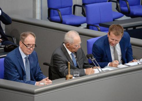 Cezanne, Jörg; Bernstiel, Christoph; Schäuble, Wolfgang Reichstagsgebäude, Plenarsaal