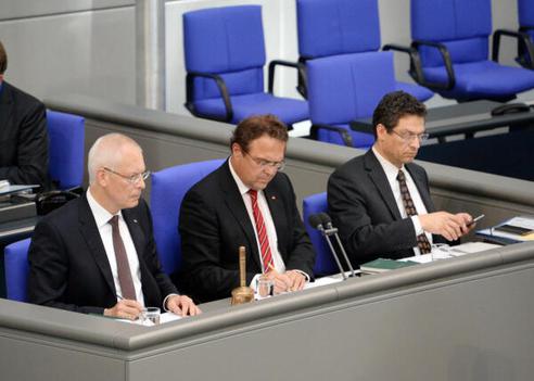 Tebroke, Hermann-Josef; Wiehle, Wolfgang; Friedrich, Hans-Peter Reichstagsgebäude, Plenarsaal