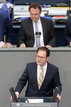 Schipanski, Tankred; Friedrich, Hans-Peter Reichstagsgebäude, Plenarsaal