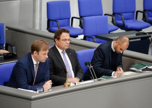 Erndl, Thomas; Bayaz, Danyal; Friedrich, Hans-Peter Reichstagsgebäude, Plenarsaal
