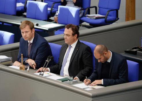 Erndl, Thomas; Bayaz, Danyal; Friedrich, Hans-Peter Reichstagsgebäude, Plenarsaal