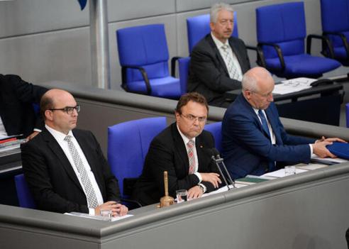 Kießling, Michael; Schinnenburg, Wieland; Friedrich, Hans-Peter Reichstagsgebäude, Plenarsaal