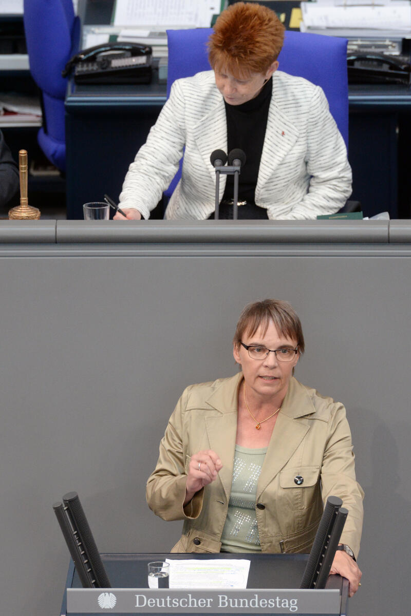 Hajduk, Anja; Pau, Petra Anja Hajduk, Bündnis 90/Die Grünen, Bundestagsabgeordnete, Abgeordnete, Mitglied Deutscher Bundestag, MdB, Rede, 32. Sitzung, Top 1 Epl 23, Thema: Haushaltsgesetz 2018 - Wirtschaftliche Zusammenarbeit und Entwicklung, Vorsitz: Bundestagsvizepräsidentin Petra Pau, DIE LINKE.; Rednerpult.