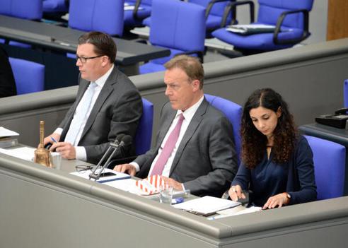 Kartes, Torbjörn; Tatti, Jessica; Oppermann, Thomas Reichstagsgebäude, Plenarsaal