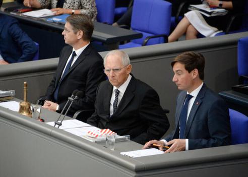 Müller, Alexander; Hartmann, Sebastian; Schäuble, Wolfgang Reichstagsgebäude, Plenarsaal