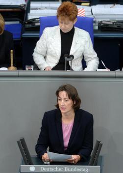 Mannes, Astrid; Pau, Petra Reichstagsgebäude, Plenarsaal