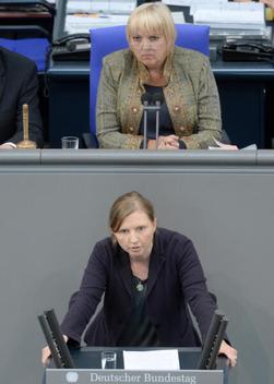 Rüffer, Corinna; Roth, Claudia Reichstagsgebäude, Plenarsaal