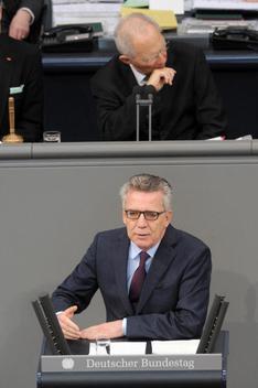 Maizière, Thomas de; Schäuble, Wolfgang Reichstagsgebäude, Plenarsaal