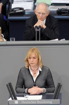 Lindholz, Andrea; Schäuble, Wolfgang Reichstagsgebäude, Plenarsaal