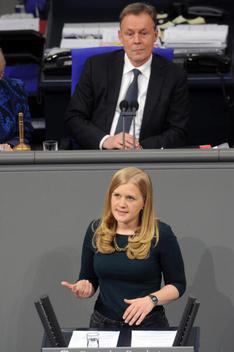 Ortleb, Josephine; Oppermann, Thomas Reichstagsgebäude, Plenarsaal