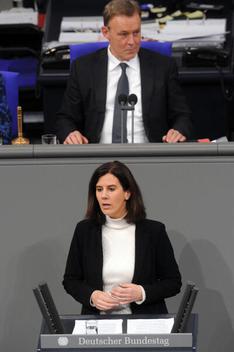 Suding, Katja; Oppermann, Thomas Reichstagsgebäude, Plenarsaal