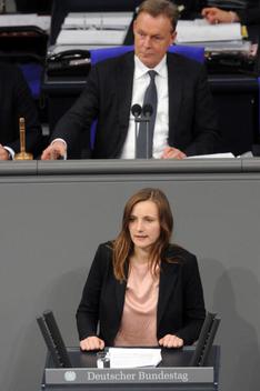 Badum, Lisa; Oppermann, Thomas Reichstagsgebäude, Plenarsaal