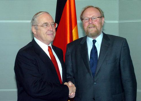 Timken, William R.; Thierse, Wolfgang Reichstagsgebäude, Empfangsraum
