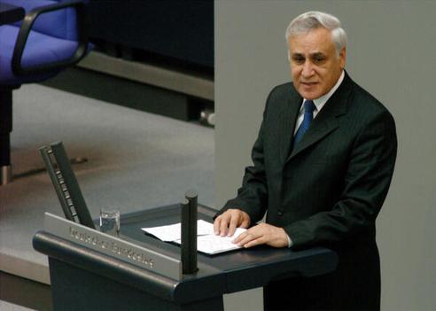 Katsav, Moshe Reichstagsgebäude, Plenarsaal