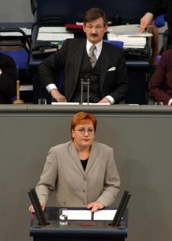 Gleicke, Iris; Solms, Hermann Otto Reichstagsgebäude, Plenarsaal